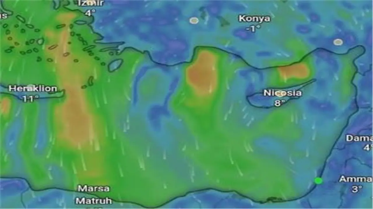 رياح شمالية تبرد الأجواء والقاهرة تسجل 9 درجات وسط توقعات بهطول الأمطار